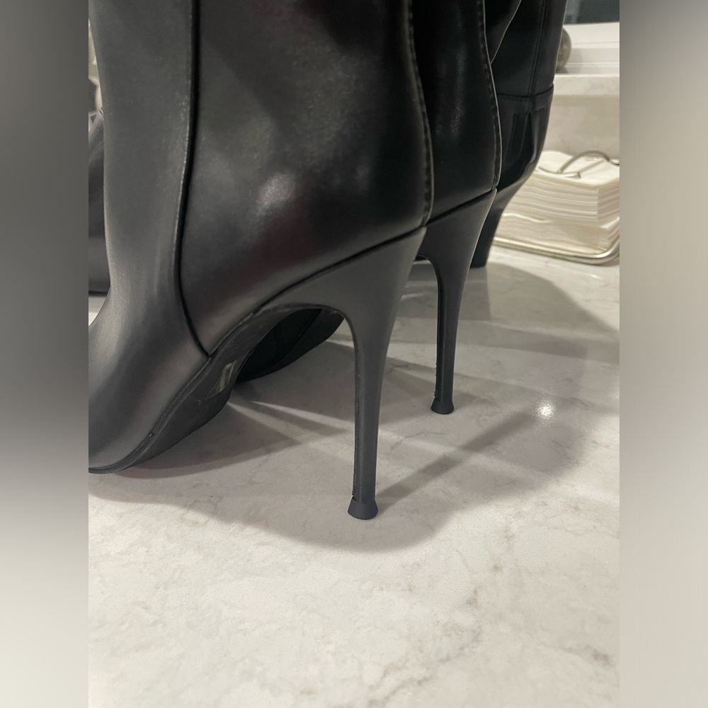New Jeffrey Campbell Pillar Over the Knee Black Stiletto Boot Sz 5.5 $270 - Picture 6 of 7